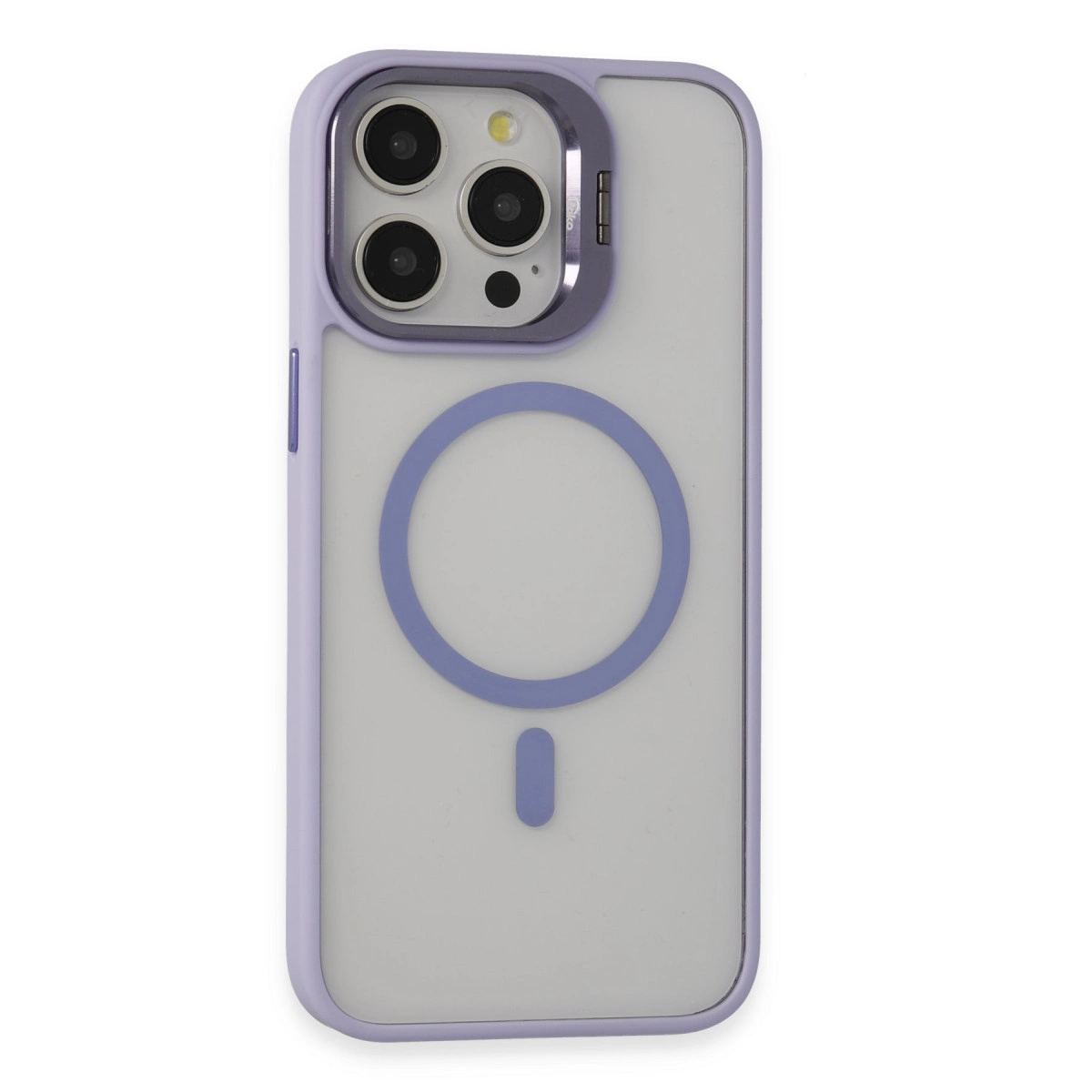Joko Apple İphone 15 Pro Kılıf Roblox Lens Magsafe Standlı Kapak - Lila