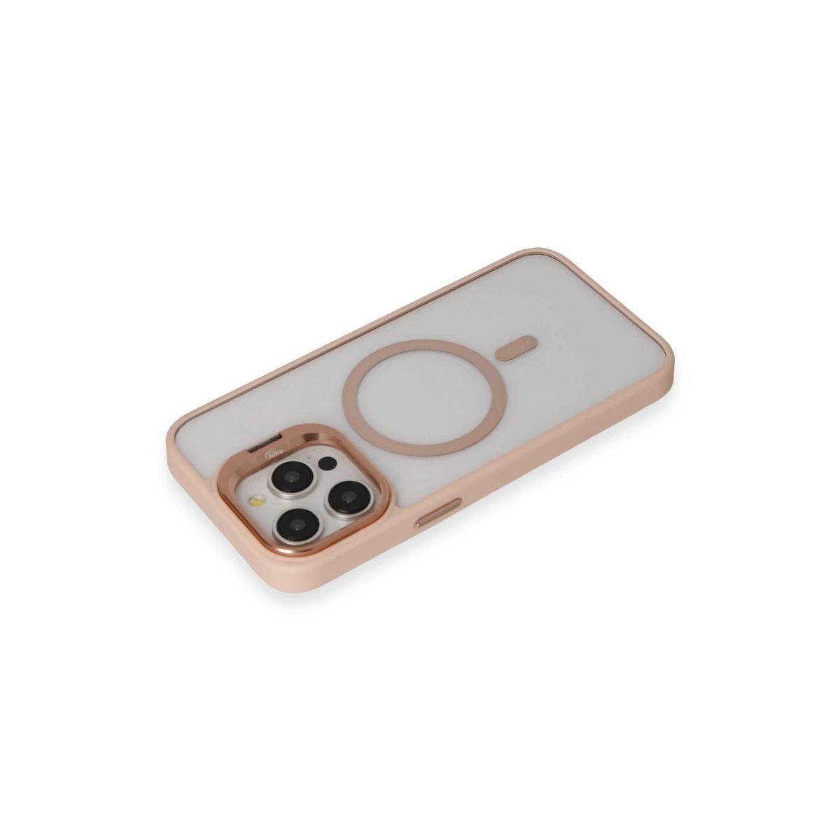 Joko Apple İphone 15 Pro Max Kılıf Roblox Lens Magsafe Standlı Kapak - Pudra