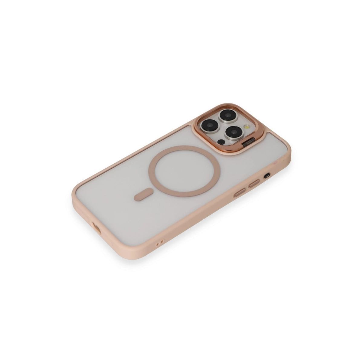 Joko Apple İphone 15 Pro Max Kılıf Roblox Lens Magsafe Standlı Kapak - Pudra