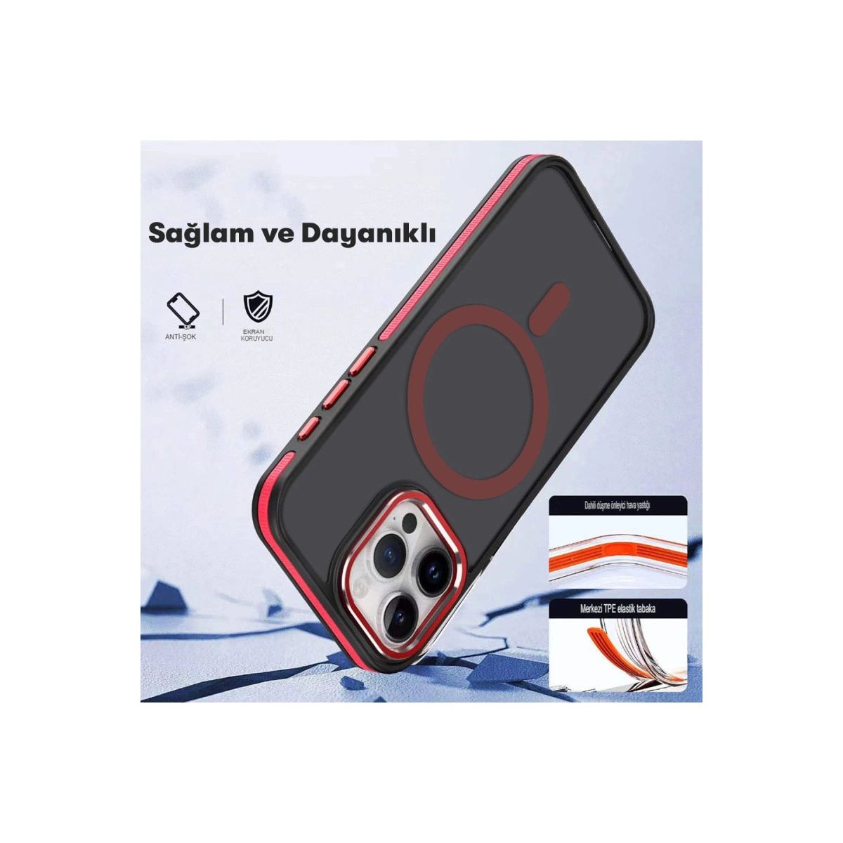 Joko Apple İphone 14 Pro Max Winner Magsafe Kapak - Derin Mor