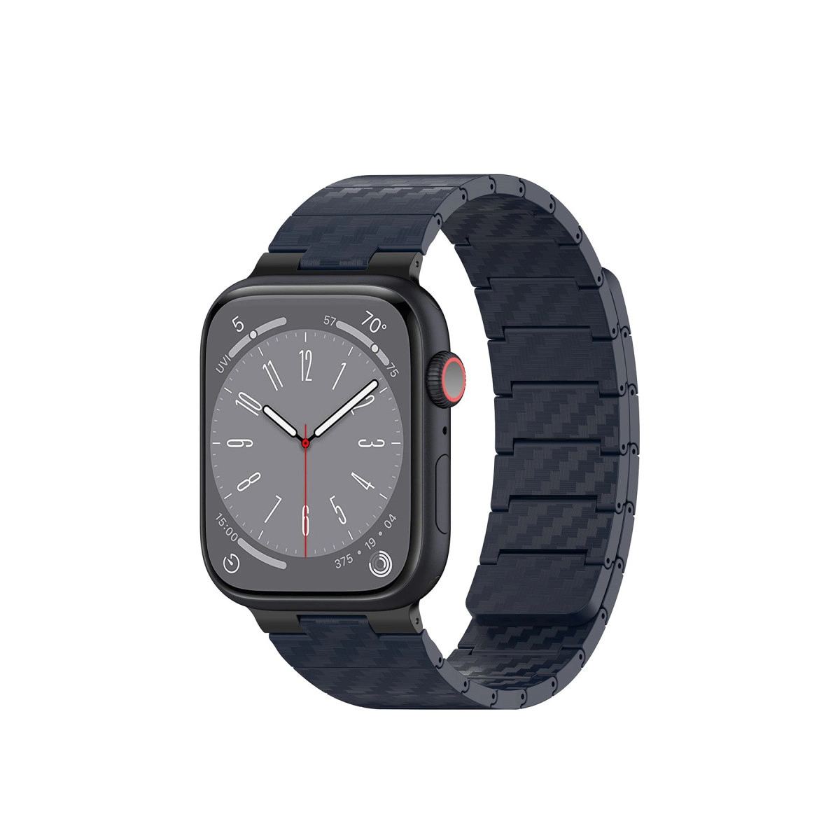 Apple Watch 45mm Carbon Steel Kordon (saat Değildir) - Lacivert