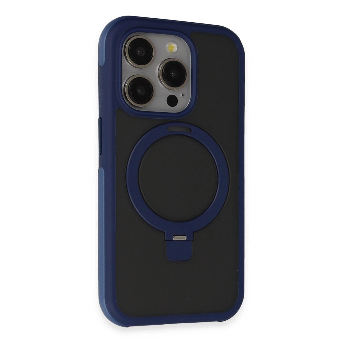 Joko Apple İphone 15 Pro Max Zorda Airbag Magsafe Standlı Kapak - Lacivert