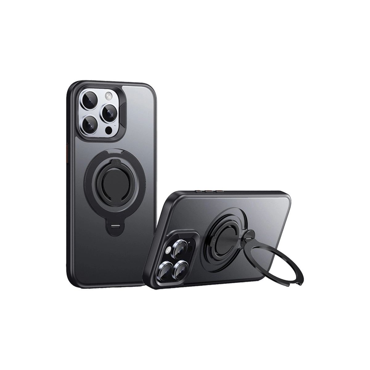 Joko Apple İphone 15 Pro Max Avatar 360 Dönen Magsafe Kapak - Siyah