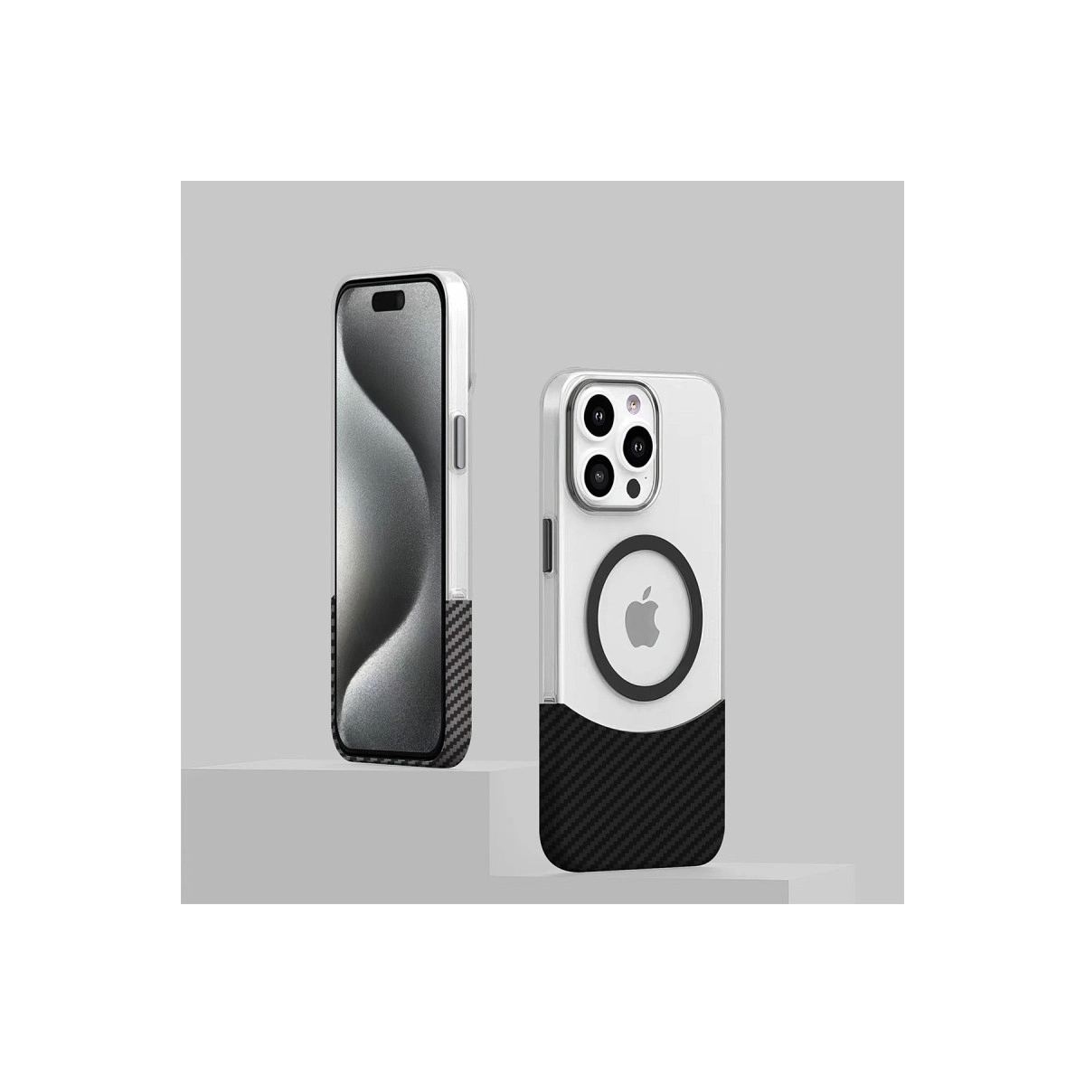 Joko Apple İphone 16 Carbon Puzzle Magsafe Kapak - Açık Mavi