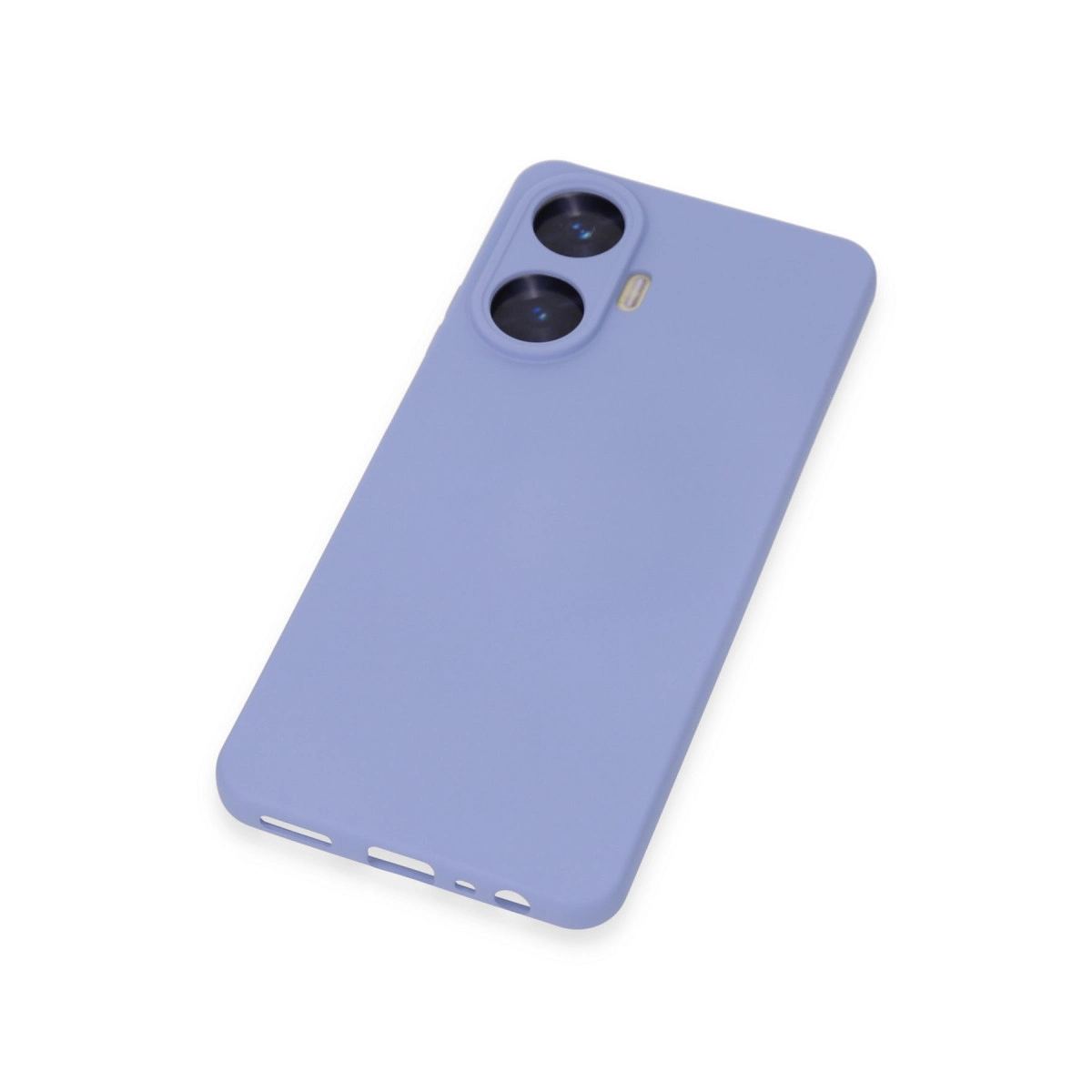 Realme C55 Kılıf Nano İçi Kadife Silikon - Lila