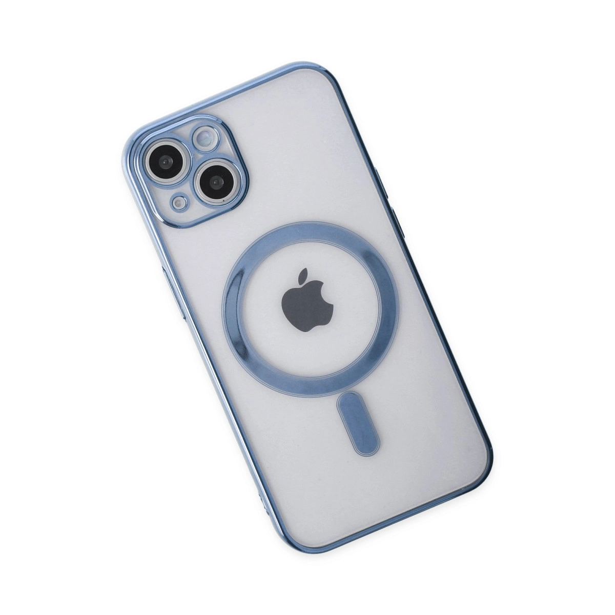 Apple İphone 14 Plus Kılıf Magneticsafe Lazer Silikon - Sierra Blue