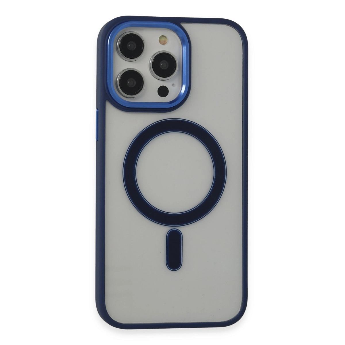 Apple İphone 14 Pro Kılıf Room Magneticsafe Silikon - Lacivert