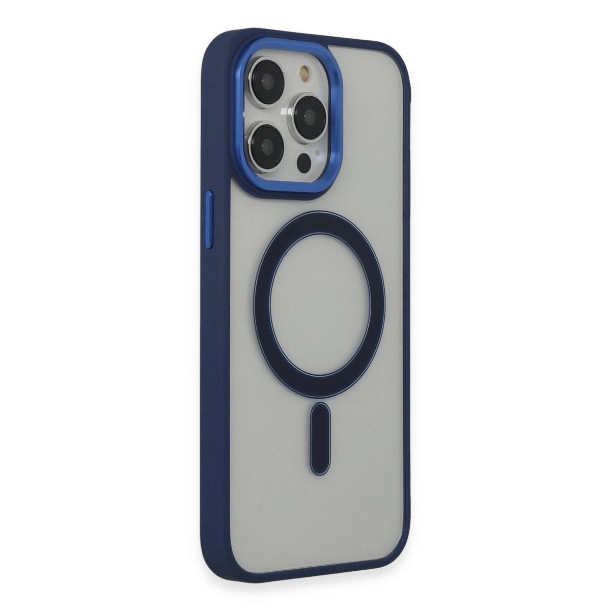 Apple İphone 14 Pro Kılıf Room Magneticsafe Silikon - Lacivert