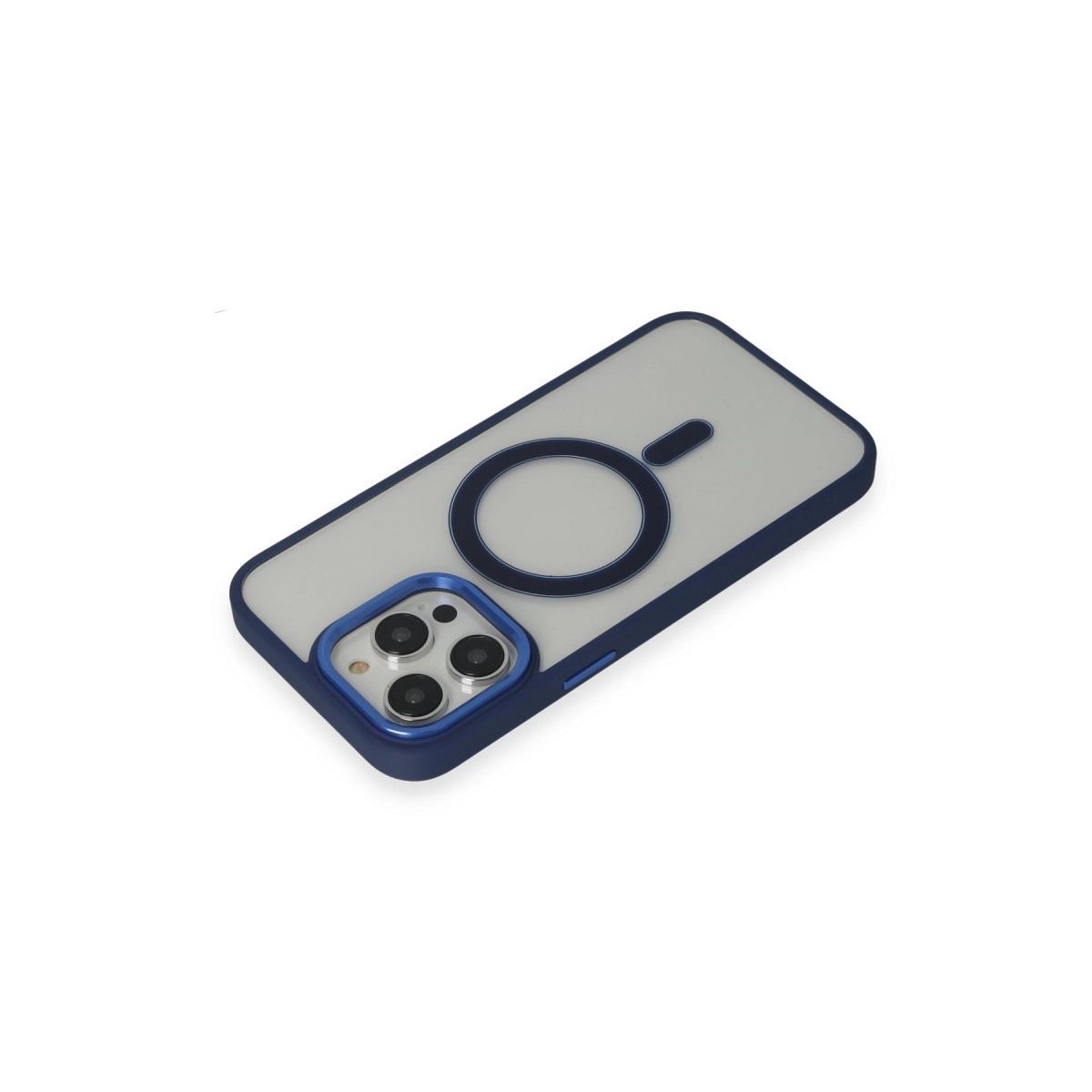 Apple İphone 14 Pro Kılıf Room Magneticsafe Silikon - Lacivert