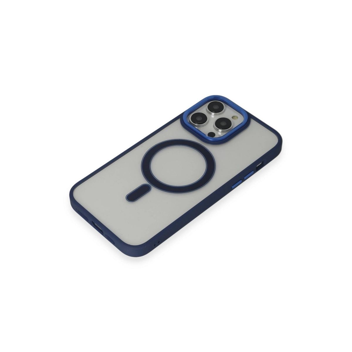 Apple İphone 14 Pro Kılıf Room Magneticsafe Silikon - Lacivert