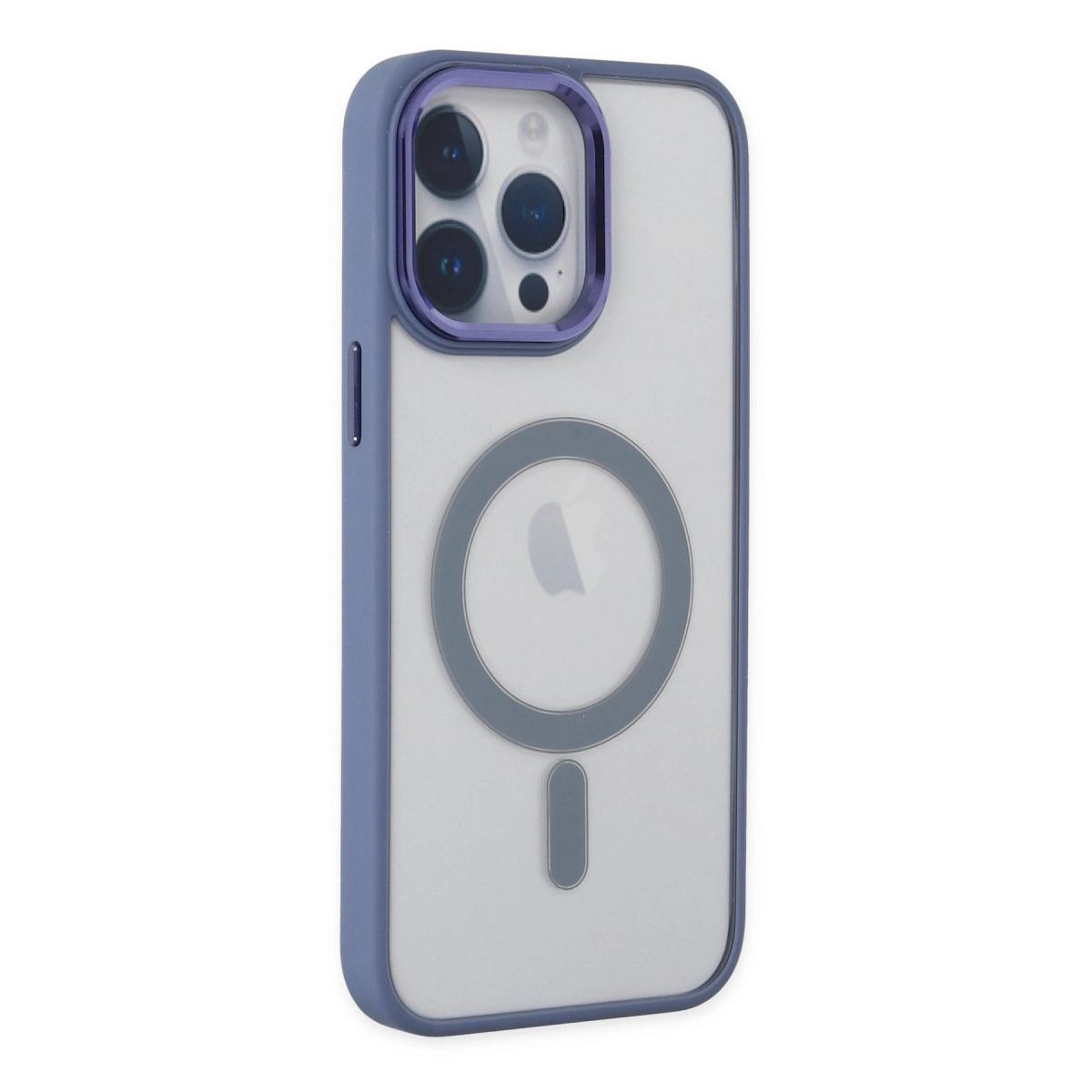 Apple İphone 14 Pro Max Kılıf Room Magneticsafe Silikon - Sierra Blue