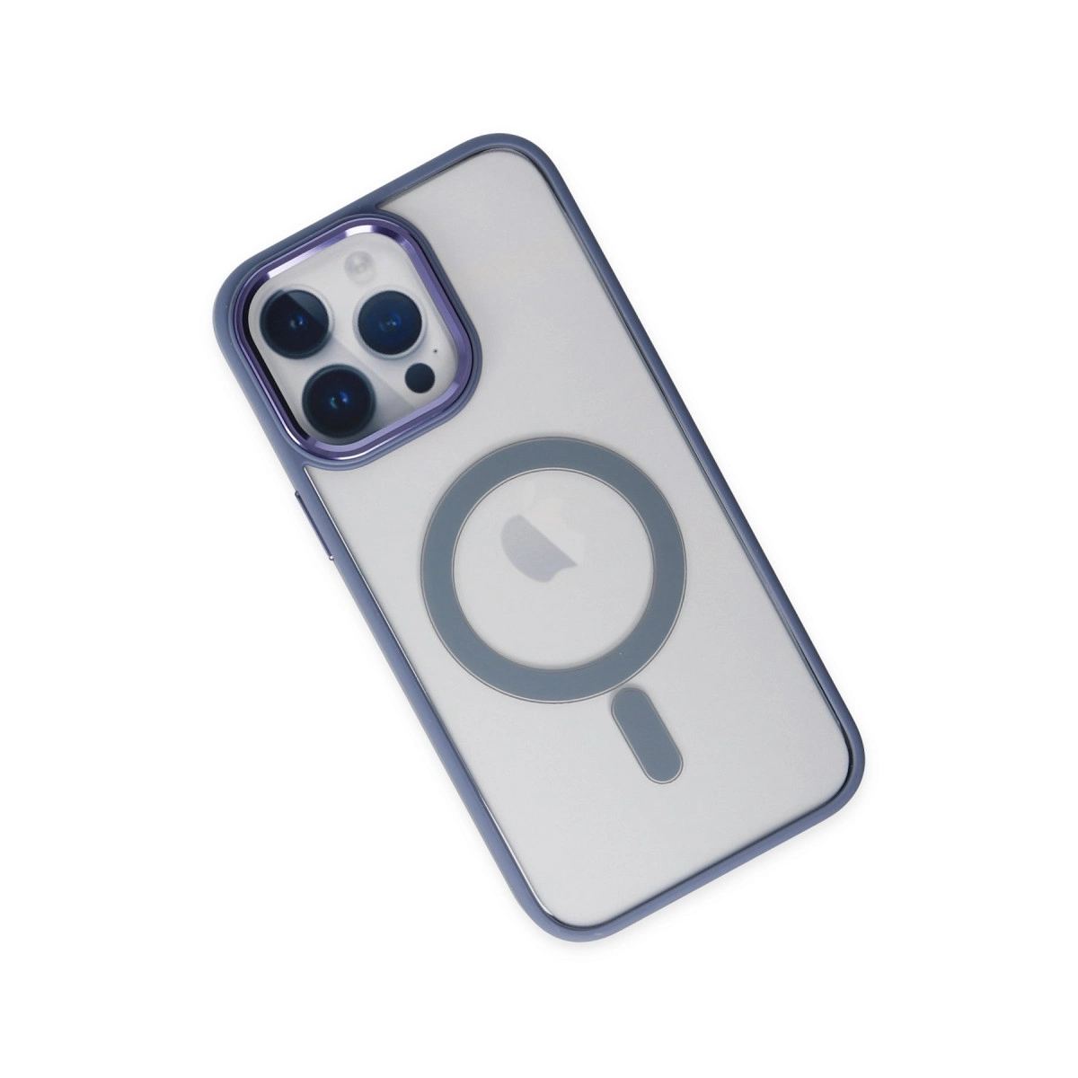 Apple İphone 14 Pro Max Kılıf Room Magneticsafe Silikon - Sierra Blue