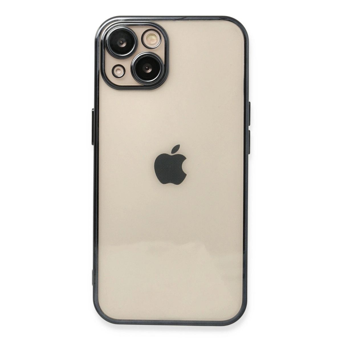 Apple İphone 14 Kılıf Razer Lensli Silikon - Siyah