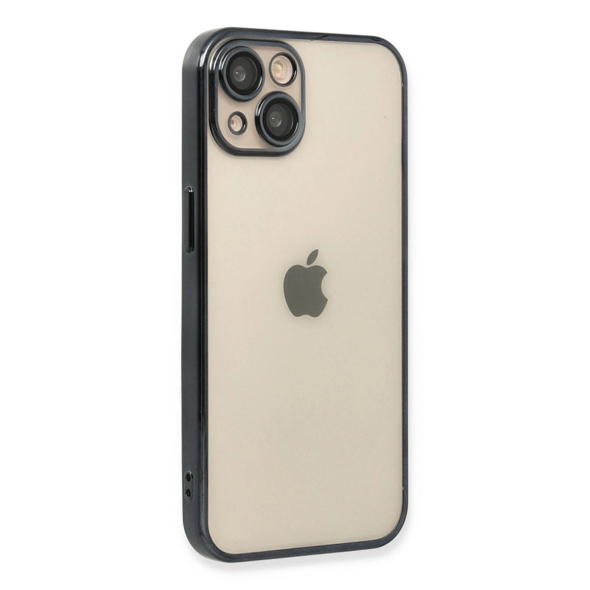 Apple İphone 14 Plus Kılıf Razer Lensli Silikon - Siyah