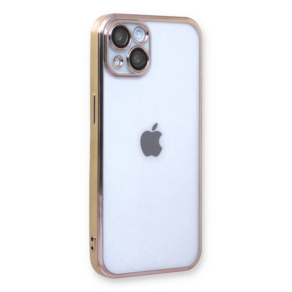Apple İphone 14 Plus Kılıf Razer Lensli Silikon - Gold