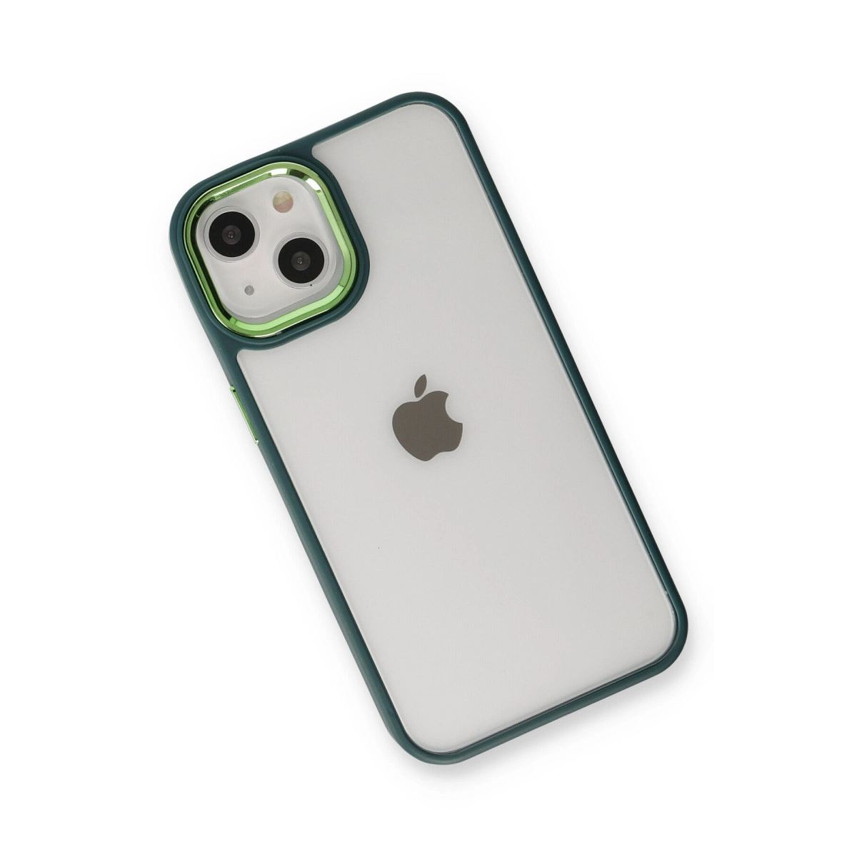Apple İphone 14 Plus Kılıf Dora Kapak - Haki Yeşil