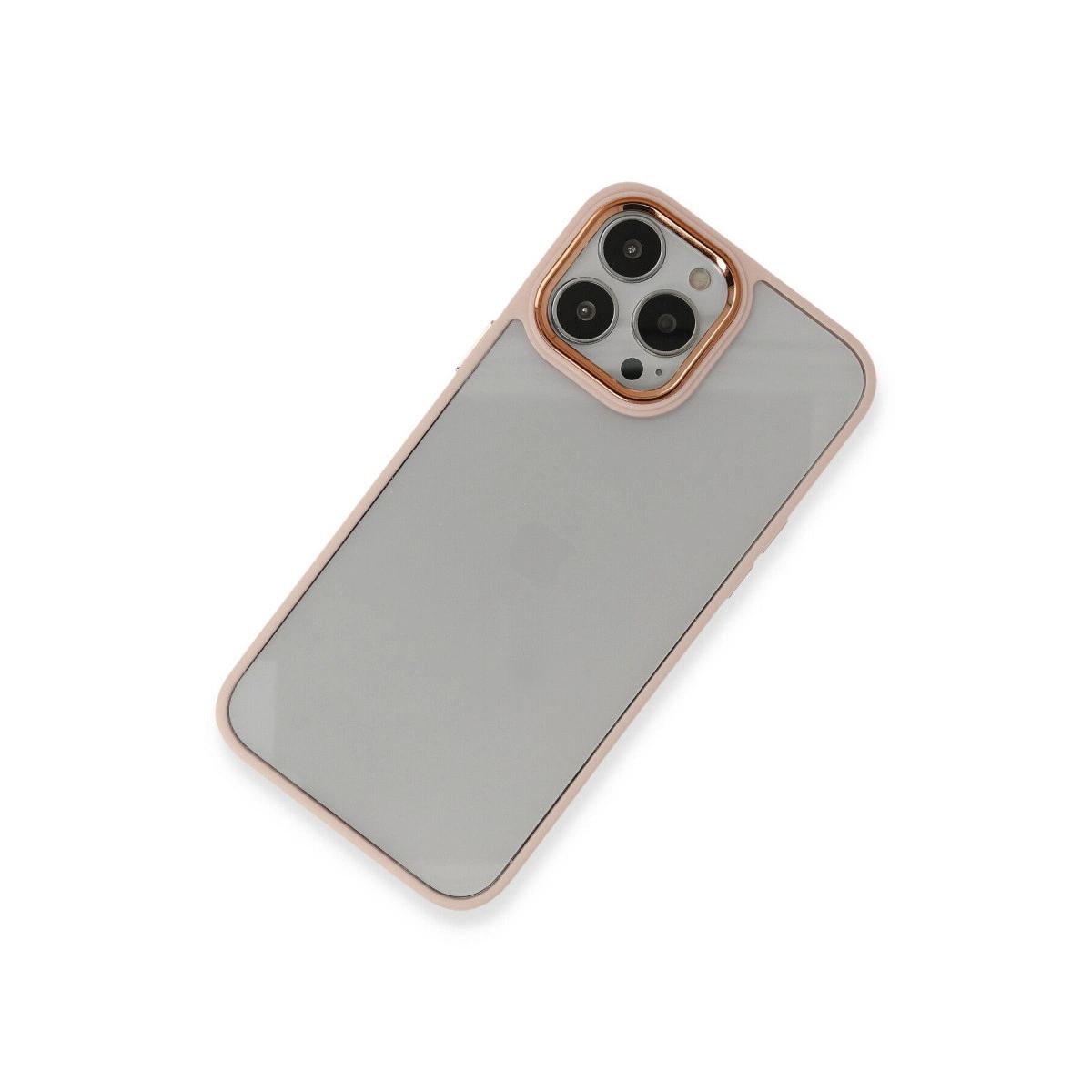 Apple İphone 14 Pro Kılıf Dora Kapak - Pudra