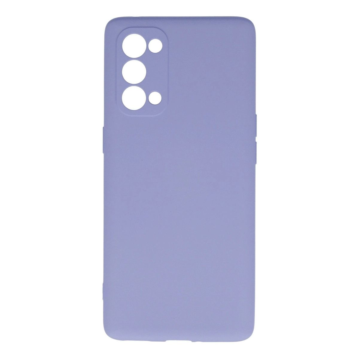 Oppo Reno 5 Pro Kılıf Nano İçi Kadife Silikon - Lila