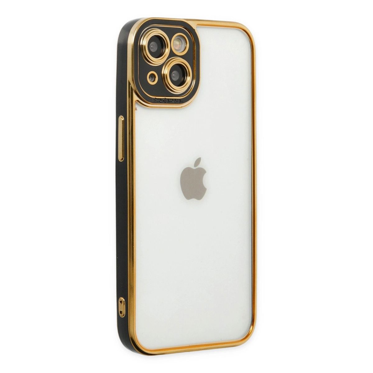 Apple İphone 14 Plus Kılıf Liva Lens Silikon - Siyah