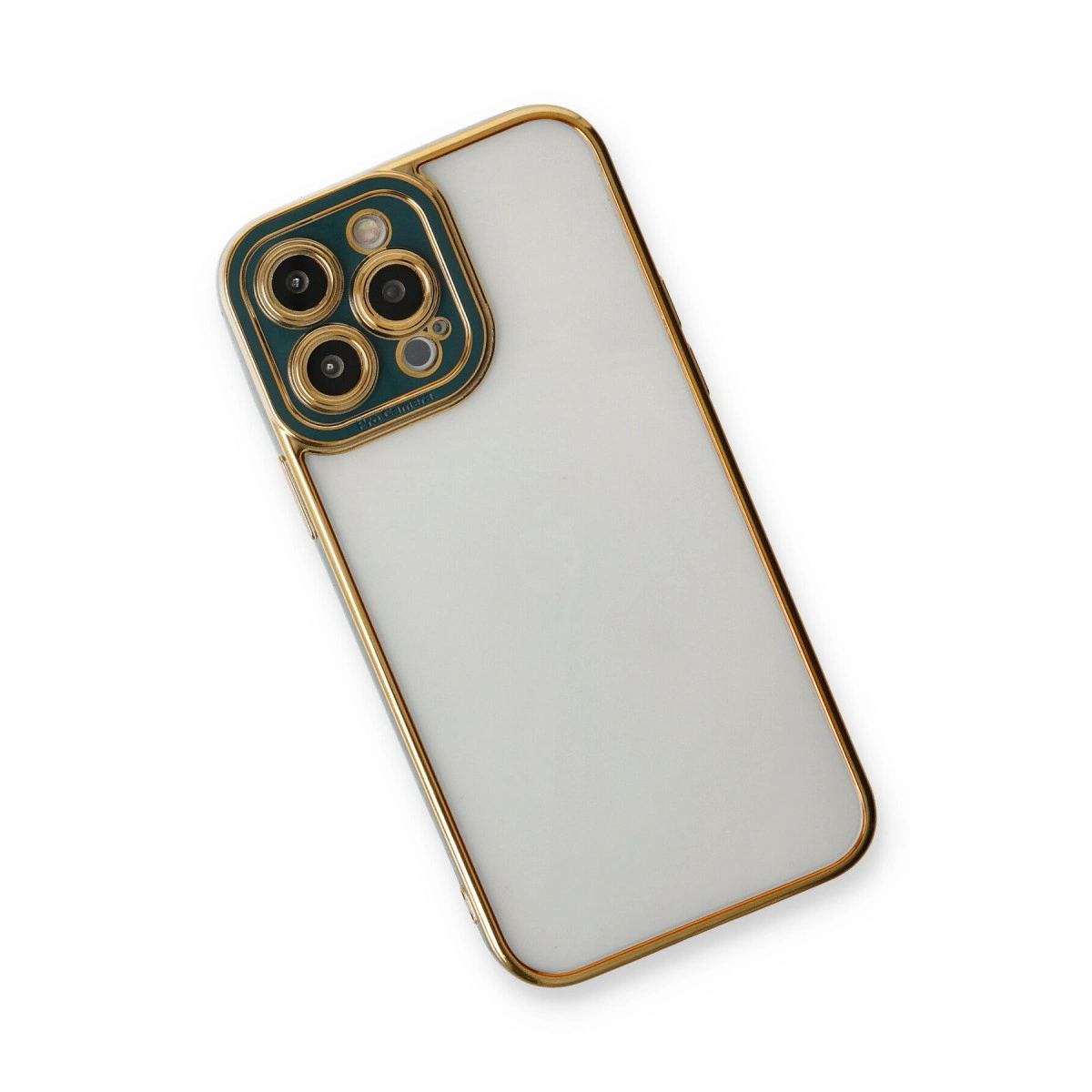 Apple İphone 14 Pro Kılıf Liva Lens Silikon - Yeşil