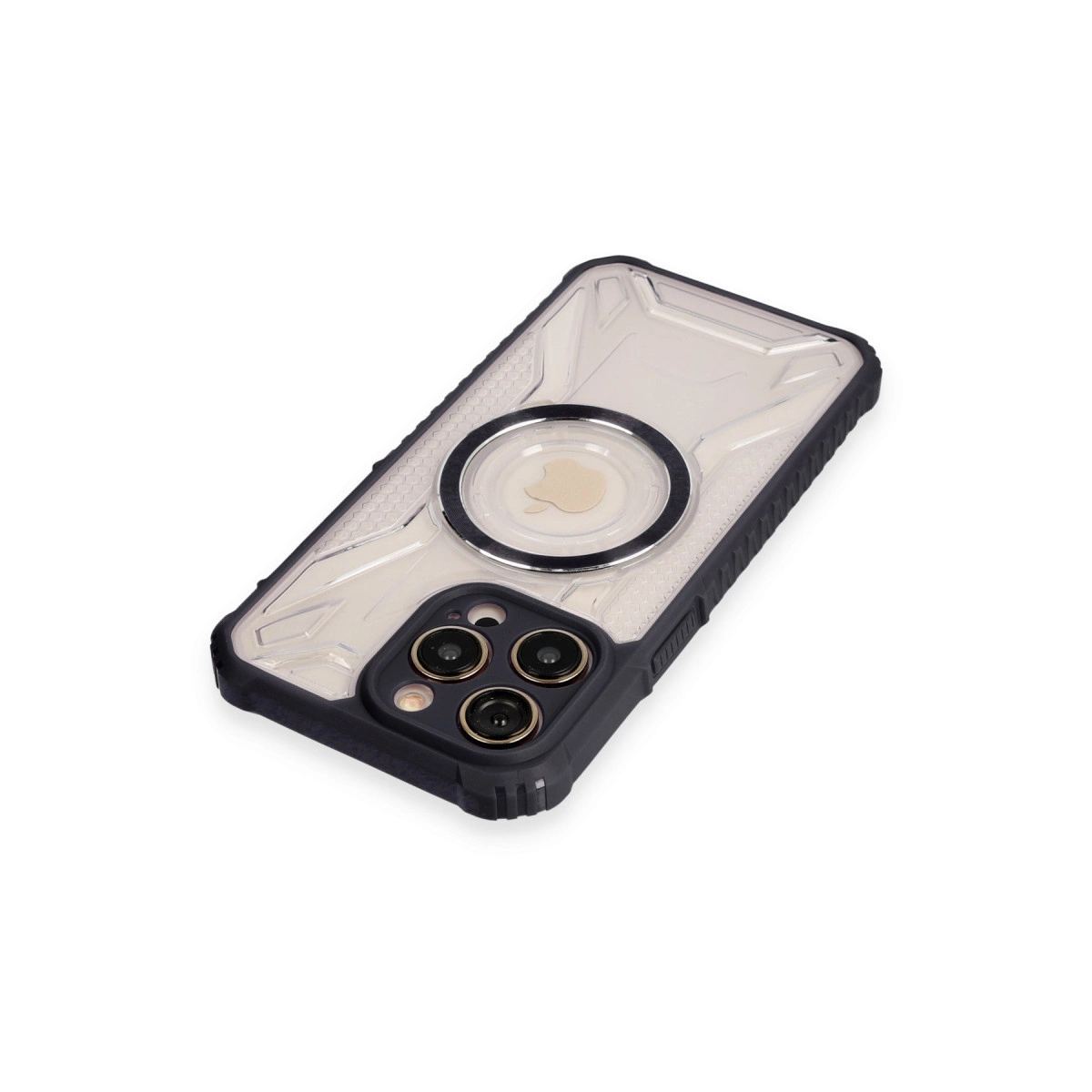 Apple İphone 12 Pro Max Kılıf Prag Magneticsafe Kapak - Siyah