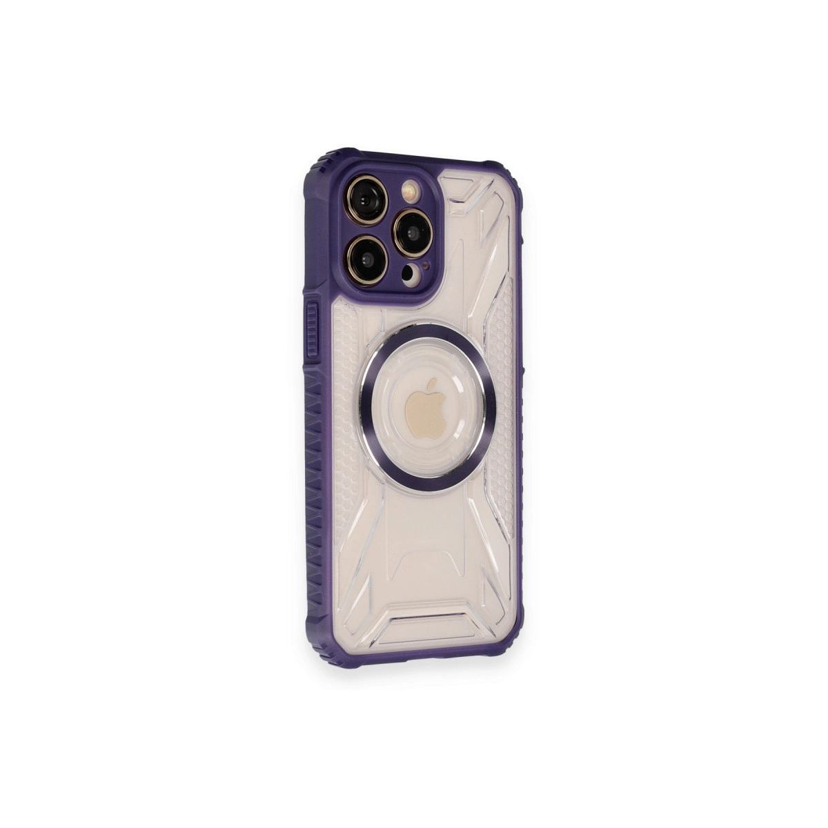 Apple İphone 12 Pro Max Kılıf Prag Magneticsafe Kapak - Derin Mor