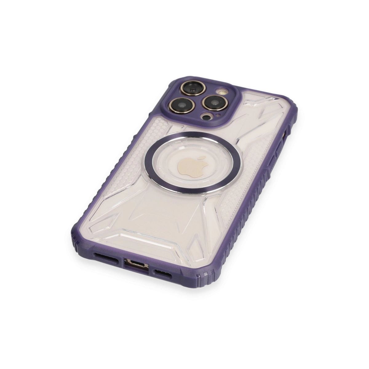 Apple İphone 12 Pro Max Kılıf Prag Magneticsafe Kapak - Derin Mor
