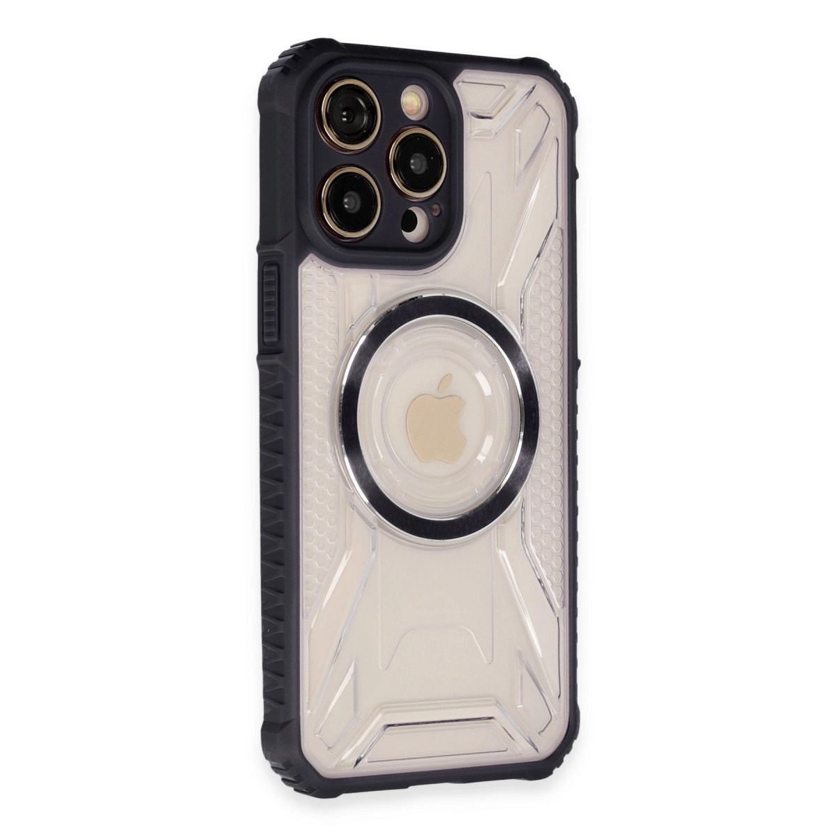 Apple İphone 13 Pro Kılıf Prag Magneticsafe Kapak - Siyah