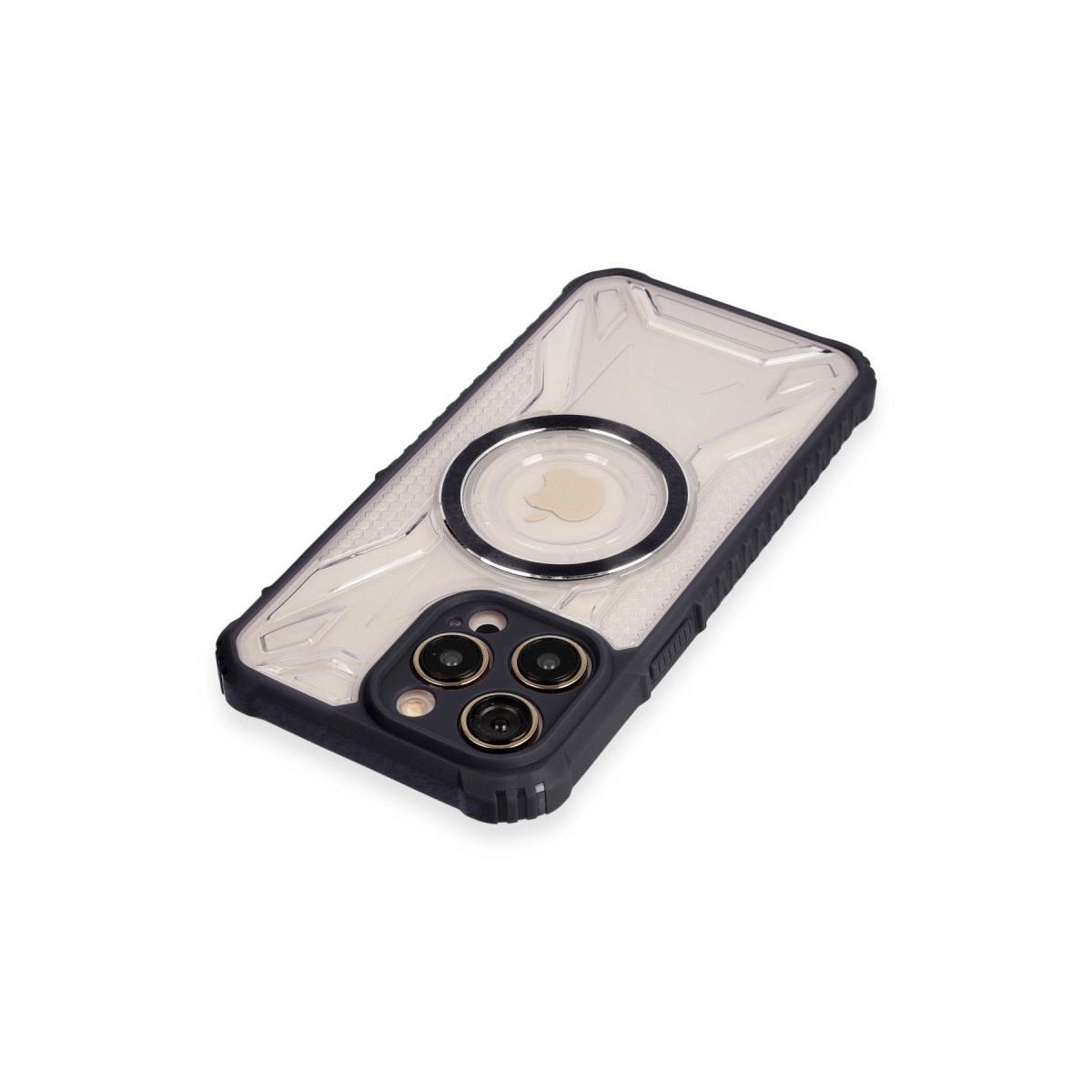 Apple İphone 13 Pro Kılıf Prag Magneticsafe Kapak - Siyah