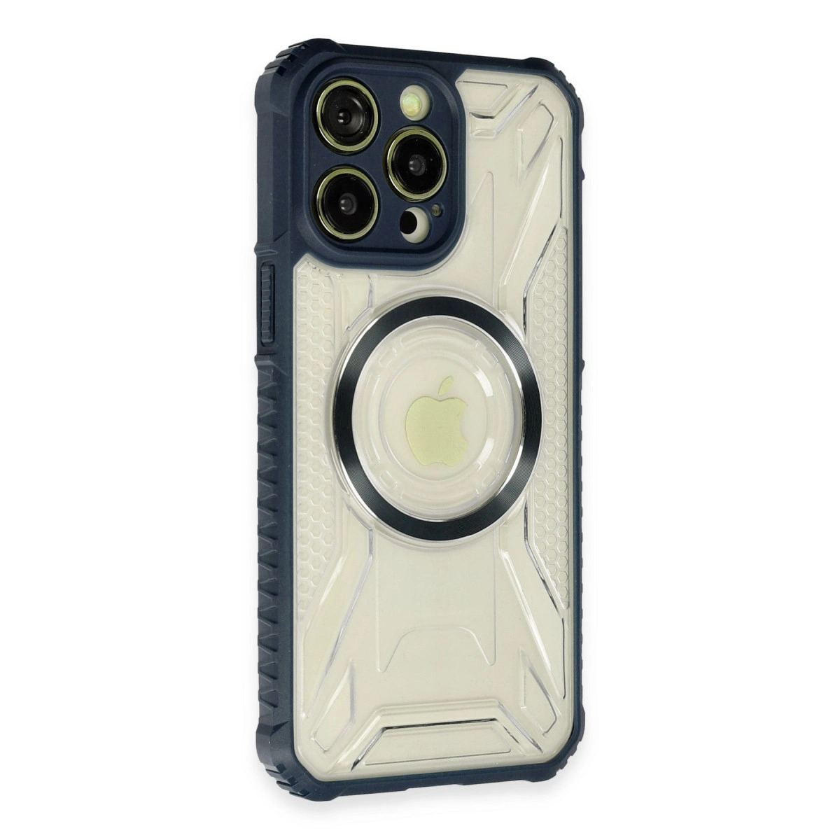 Apple İphone 13 Pro Max Kılıf Prag Magneticsafe Kapak - Lacivert
