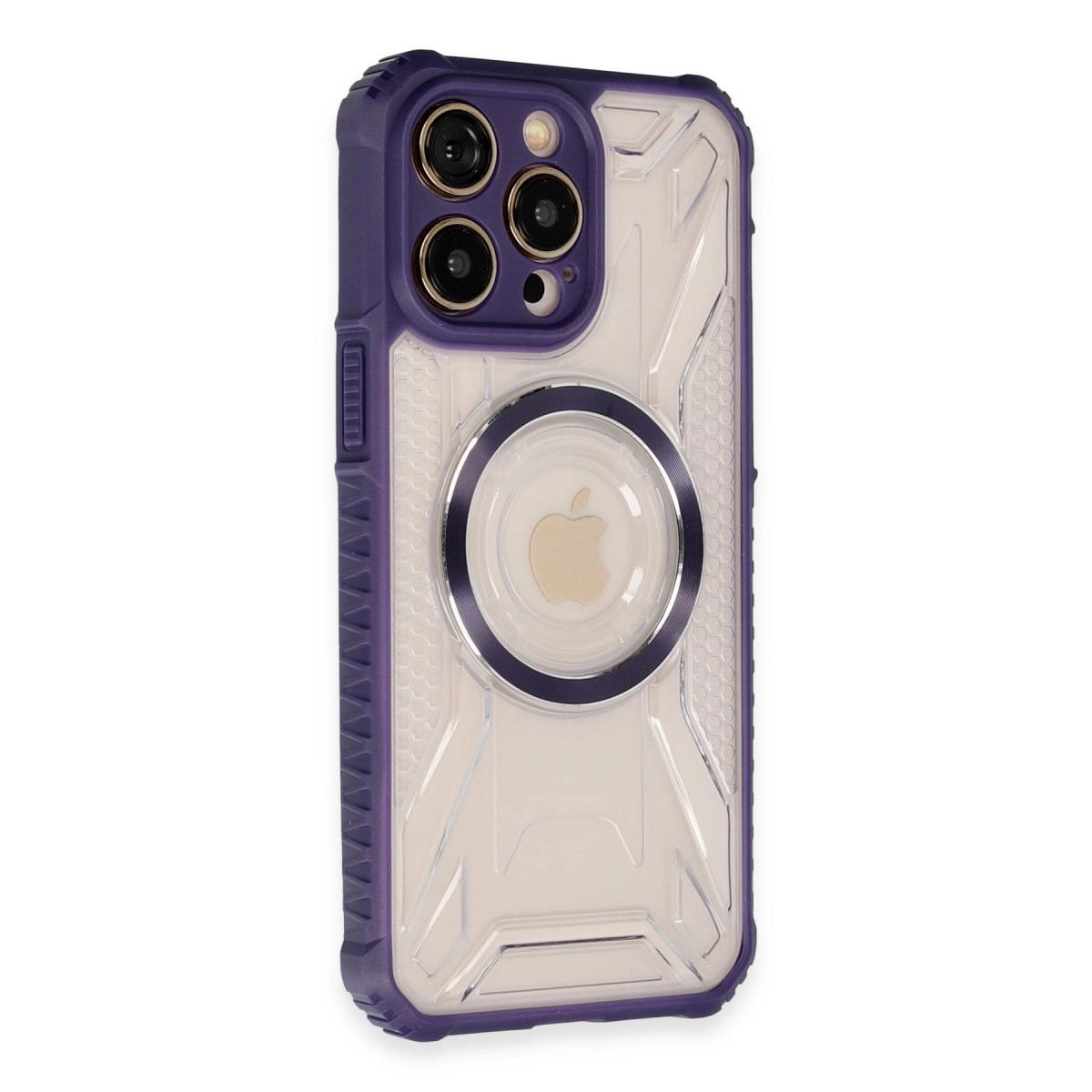 Apple İphone 13 Pro Max Kılıf Prag Magneticsafe Kapak - Derin Mor