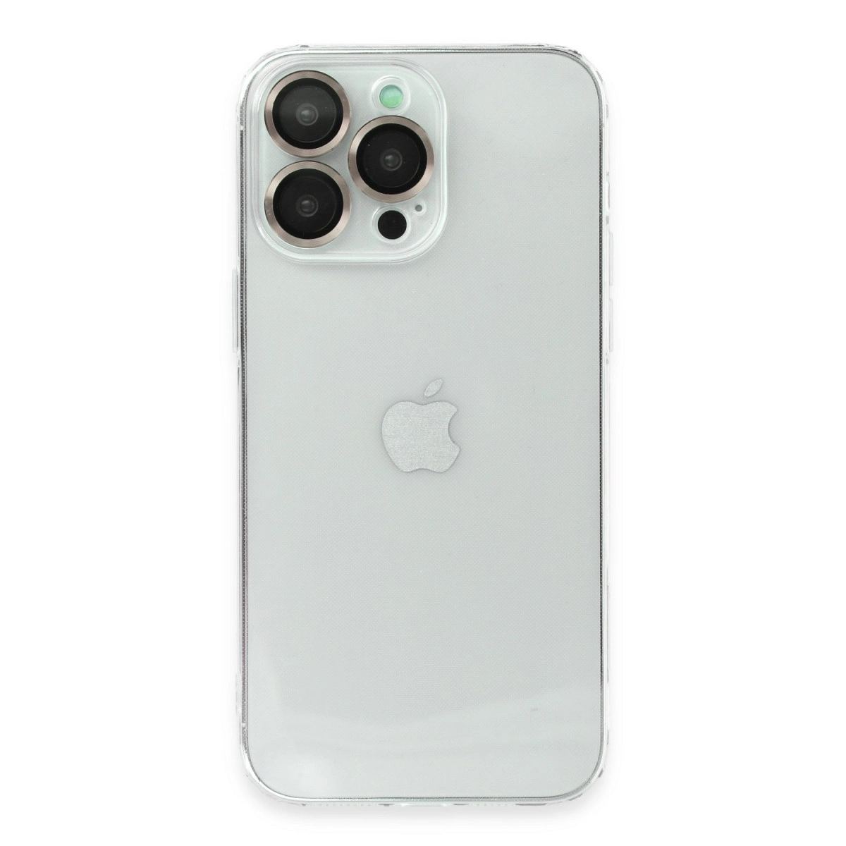 Apple İphone 13 Pro Kılıf Luko Lens Silikon -yeşil