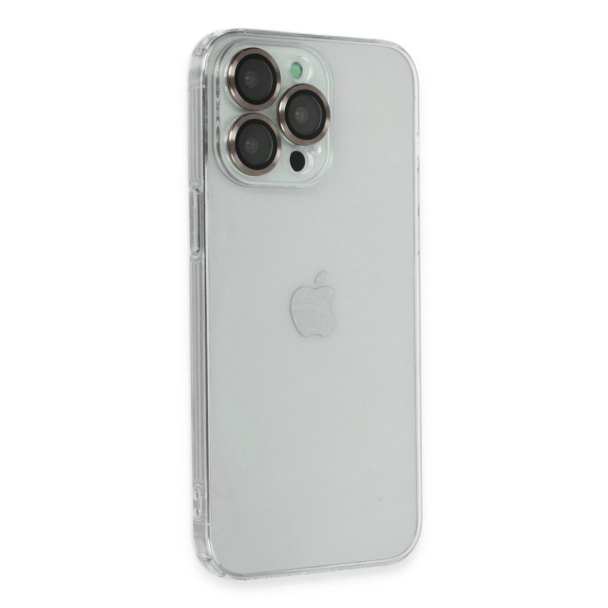 Apple İphone 13 Pro Kılıf Luko Lens Silikon -yeşil