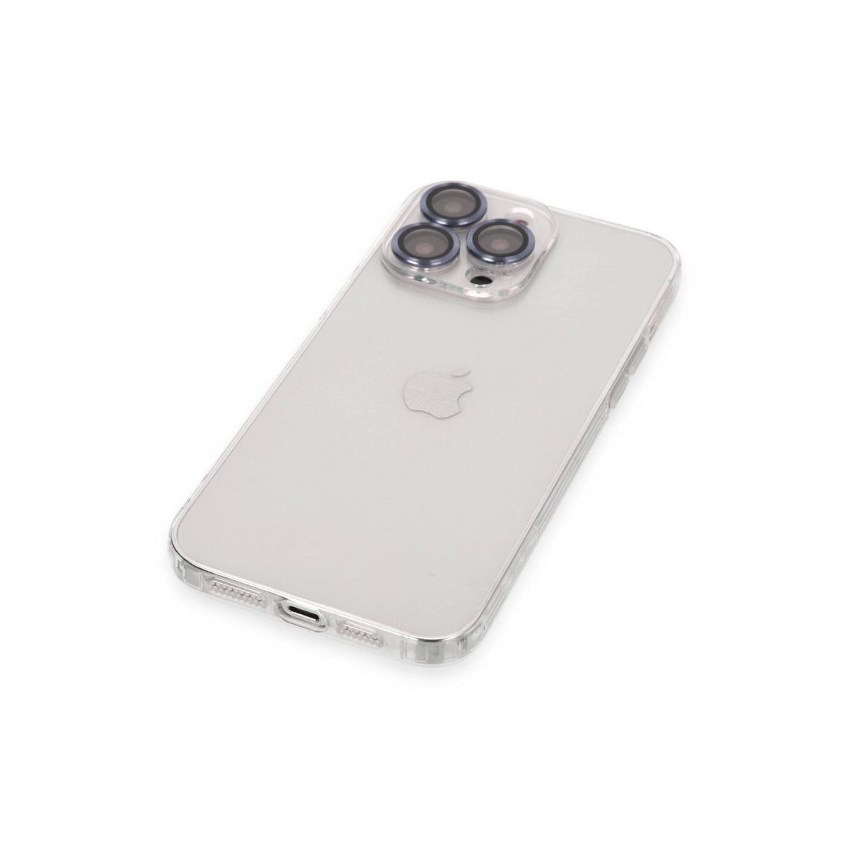 Apple İphone 13 Pro Max Kılıf Luko Lens Silikon - Sierra Blue