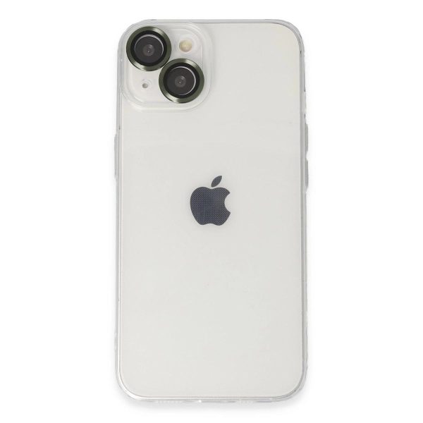 Apple İphone 14 Kılıf Luko Lens Silikon - Yeşil