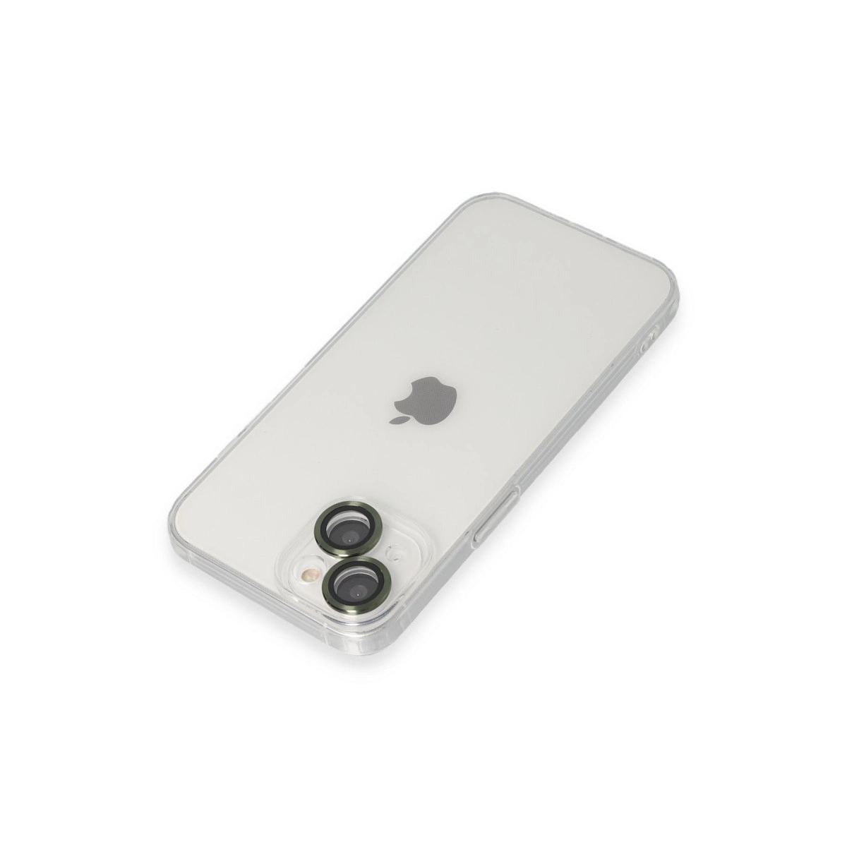 Apple İphone 14 Kılıf Luko Lens Silikon - Yeşil