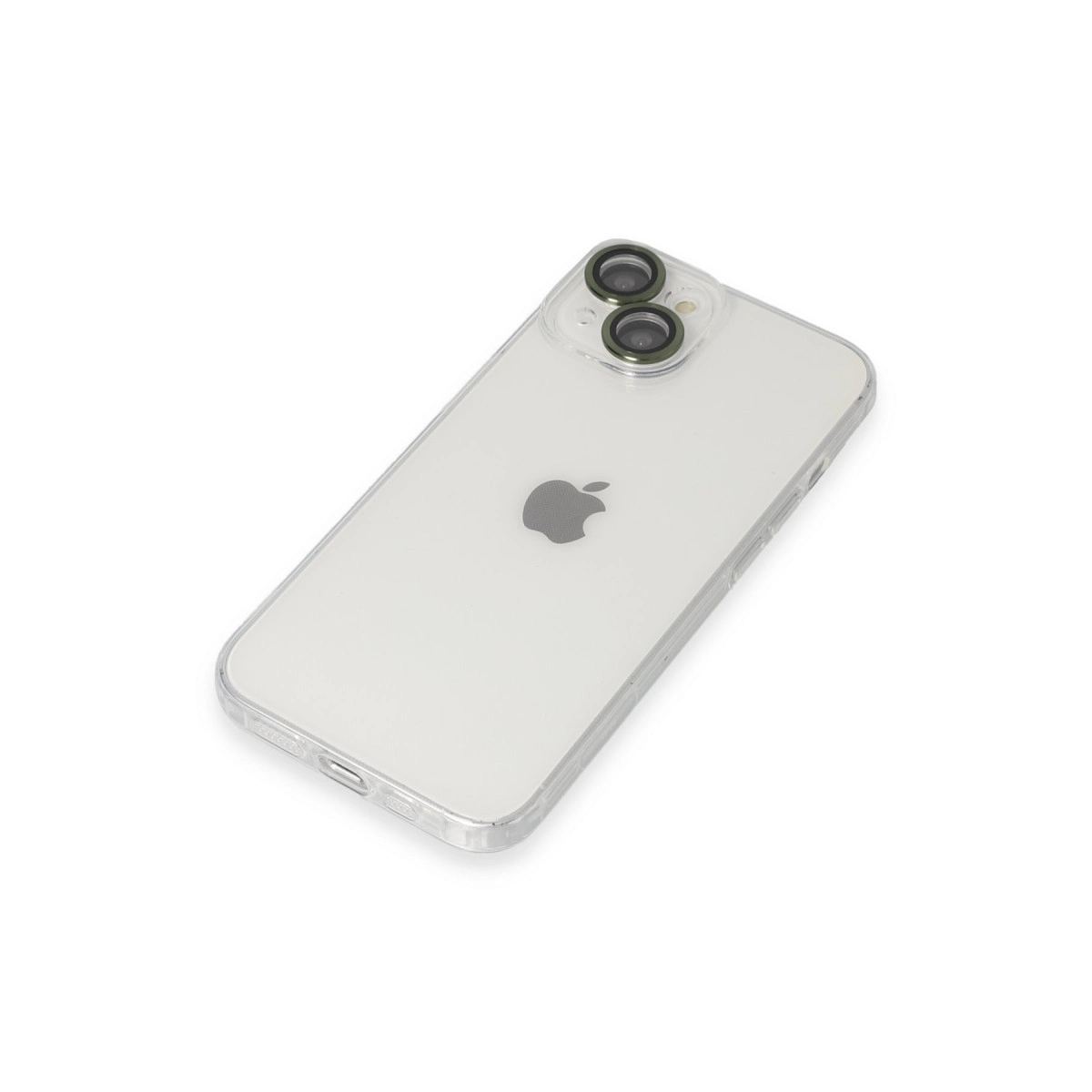 Apple İphone 14 Kılıf Luko Lens Silikon - Yeşil