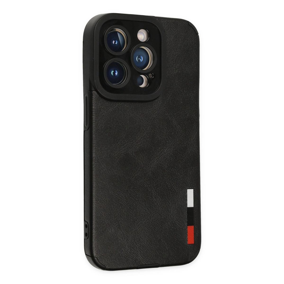 Apple İphone 14 Pro Kılıf Loop Deri Silikon - Siyah