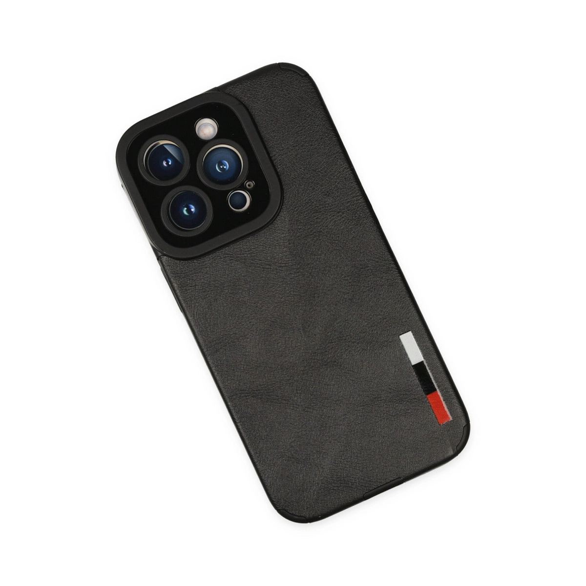 Apple İphone 14 Pro Kılıf Loop Deri Silikon - Siyah
