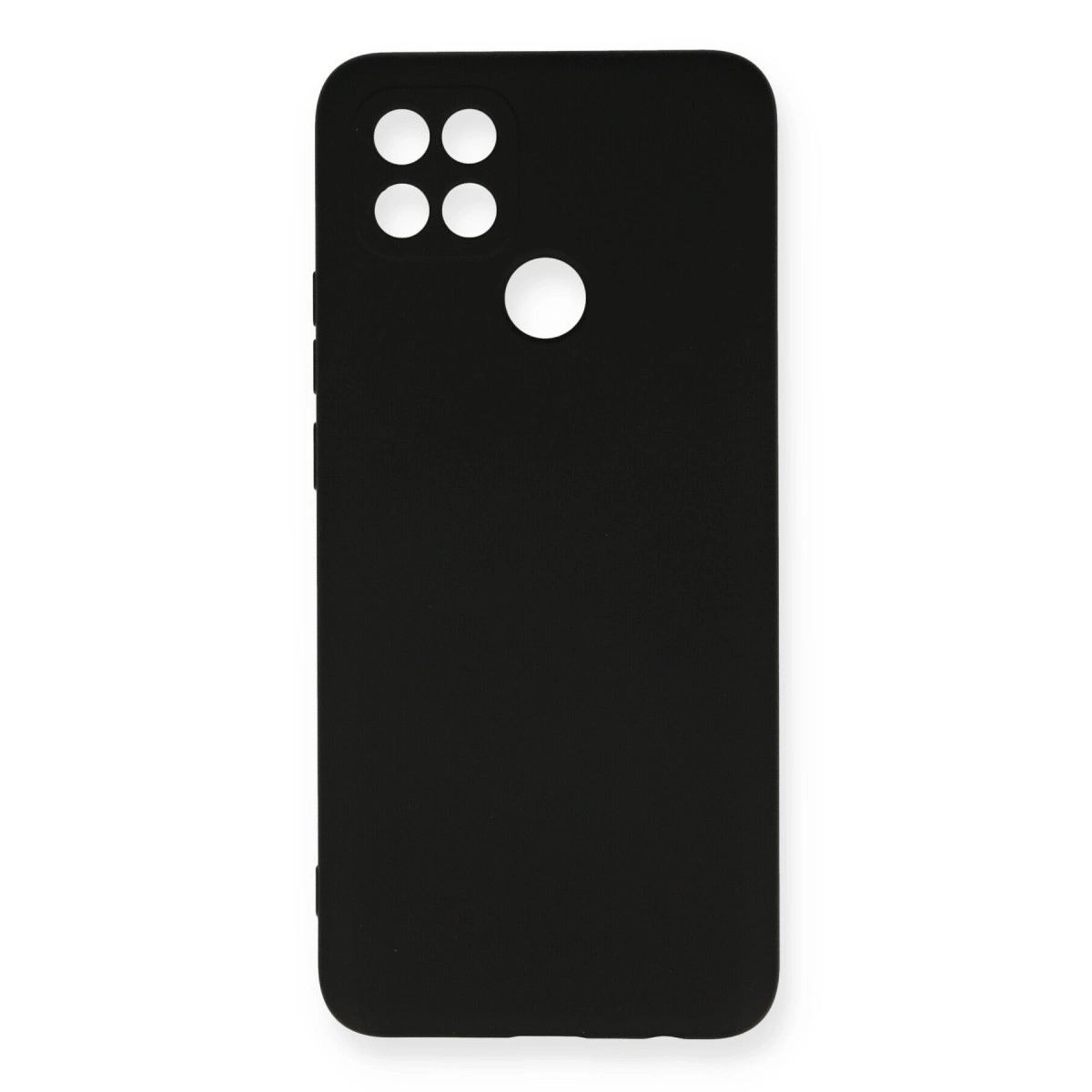 Oppo A15 Kılıf Nano İçi Kadife Silikon - Siyah