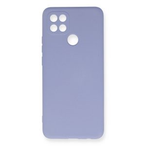 Oppo A15 Kılıf Nano İçi Kadife Silikon - Lila