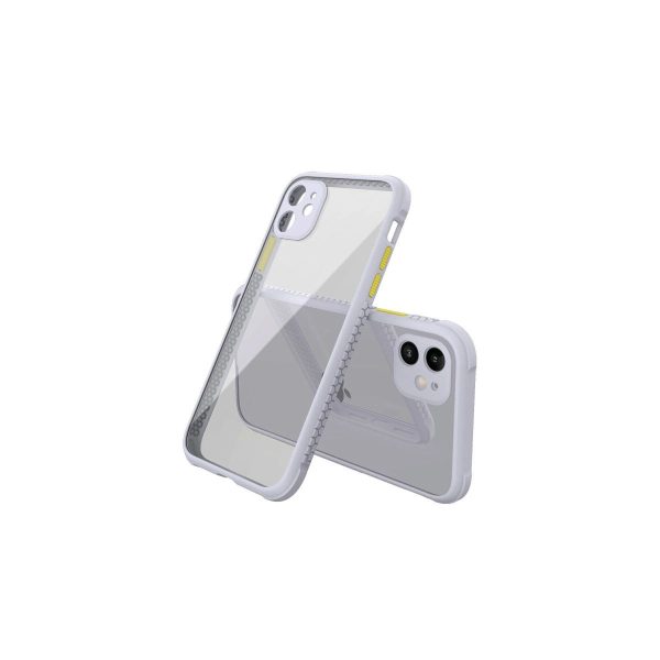 Apple İphone 12 Mini Kılıf Miami Şeffaf Silikon - Lila
