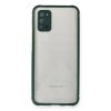 Samsung Galaxy A02s Kılıf Miami Şeffaf Silikon - Koyu Yeşil