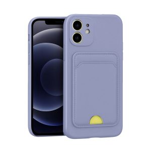 Apple İphone 11 Kılıf Kelvin Kartvizitli Silikon - Lila