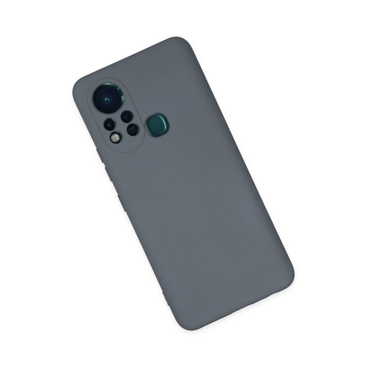 İnfinix Hot 11s Kılıf Nano İçi Kadife Silikon - Gri