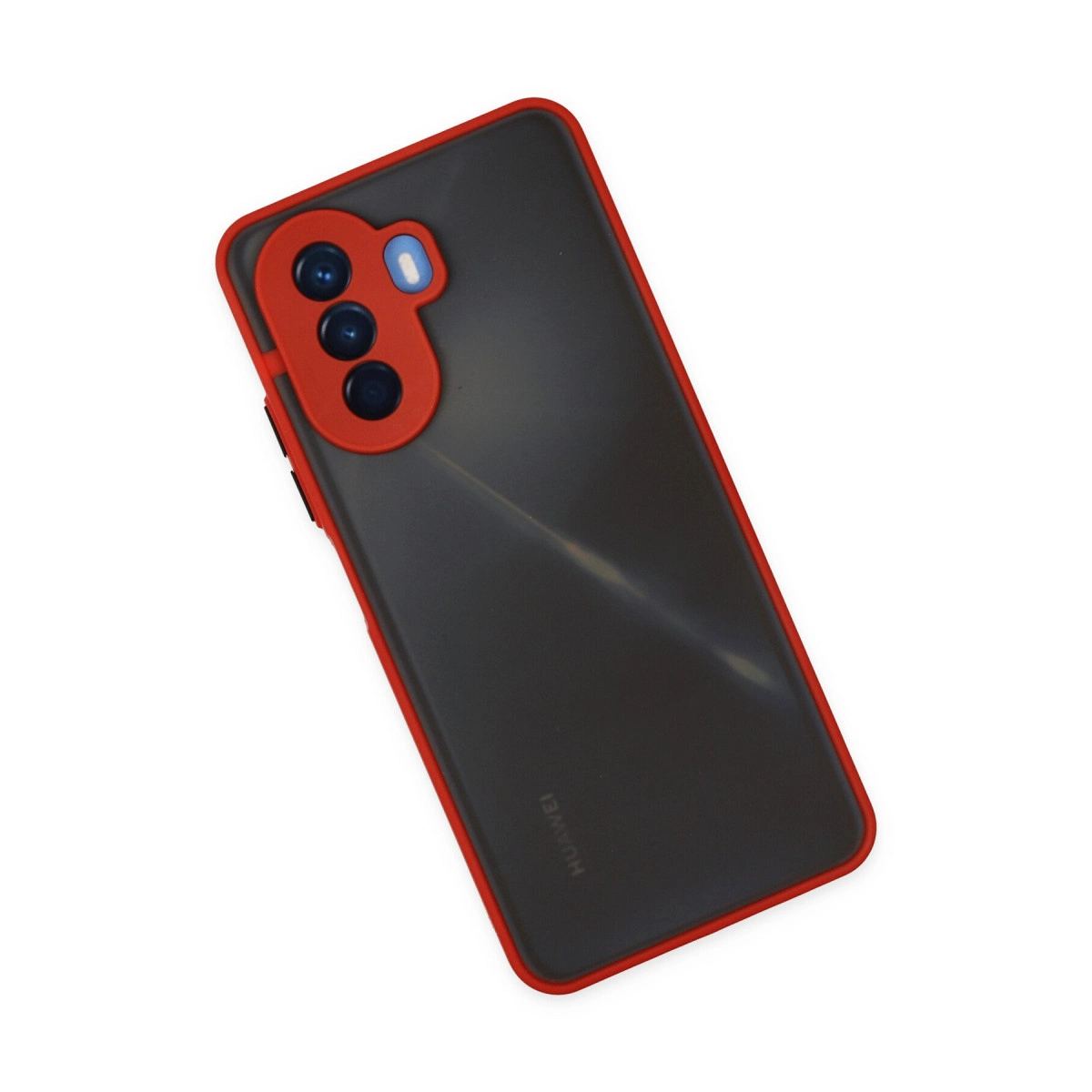 Huawei Nova Y70 Kılıf Montreal Silikon Kapak - Kırmızı