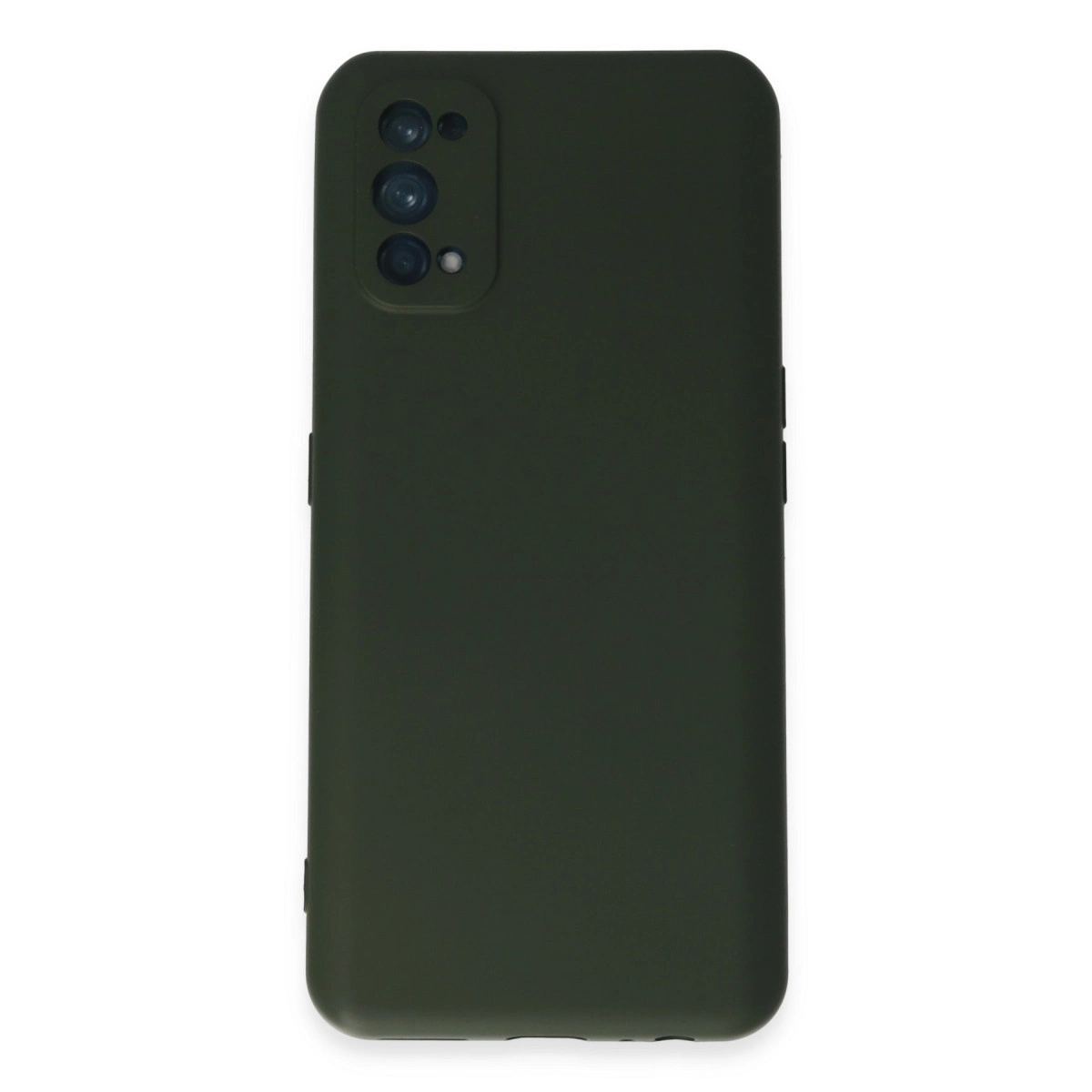 Realme 7 Pro Kılıf Nano İçi Kadife Silikon - Koyu Yeşil