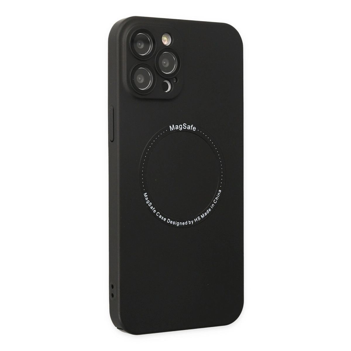 Apple İphone 12 Pro Kılıf Jack Magneticsafe Lens Silikon - Siyah