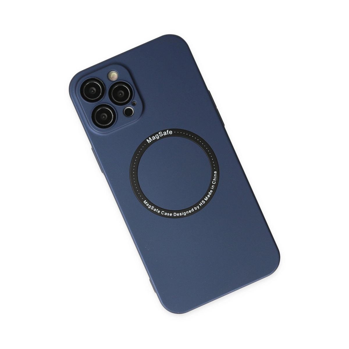 Apple İphone 12 Pro Kılıf Jack Magneticsafe Lens Silikon - Lacivert