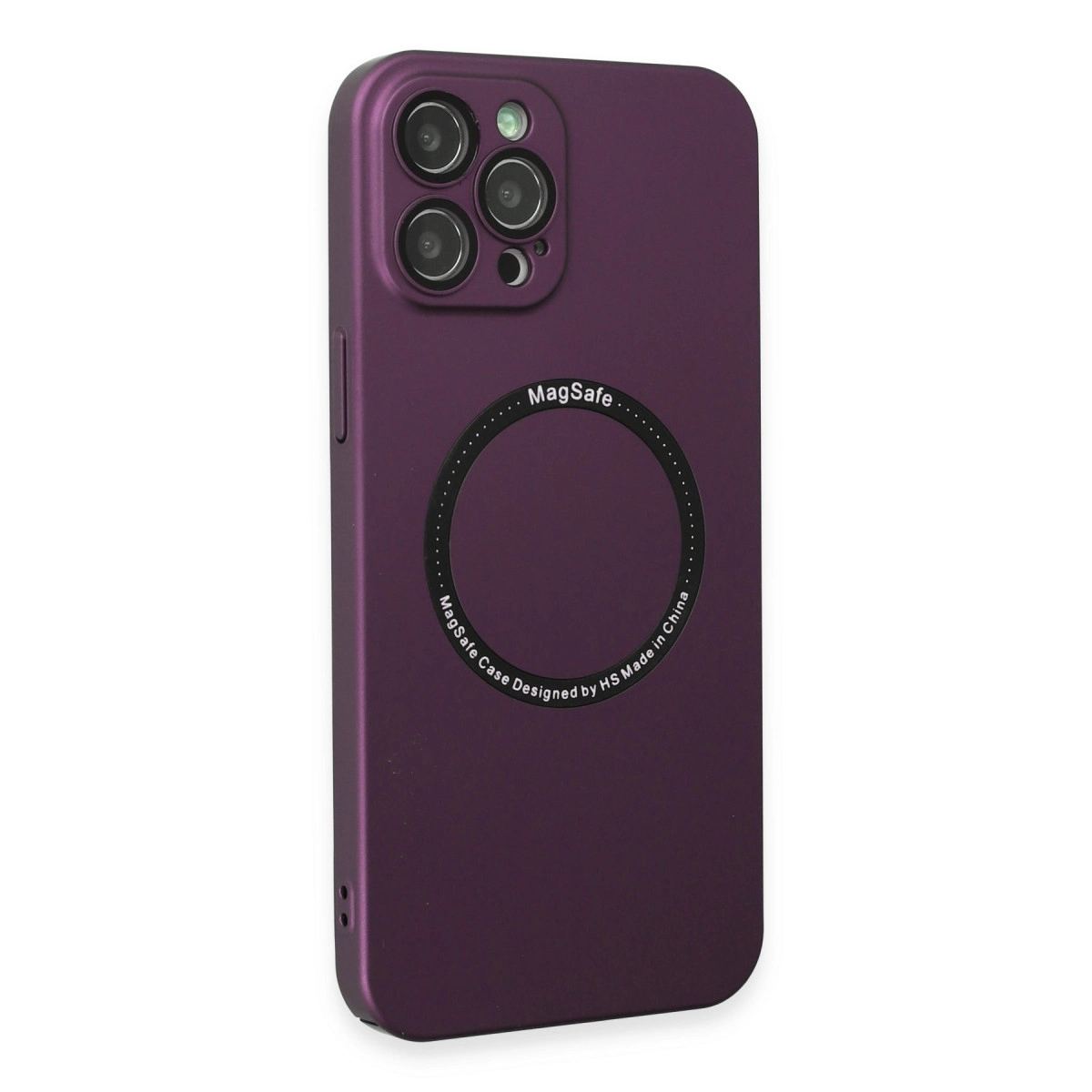 Apple İphone 12 Pro Kılıf Jack Magneticsafe Lens Silikon - Mürdüm